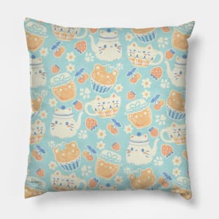 Teacup Cat Pillow