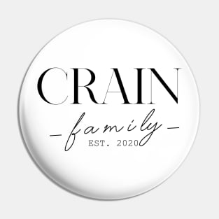 Crain Family EST. 2020, Surname, Crain Pin