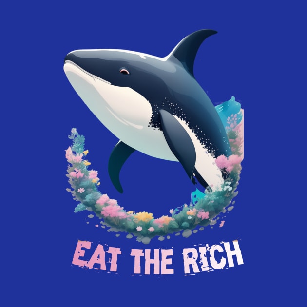 Eat the Rich, with an image of whale orca by YeaLove