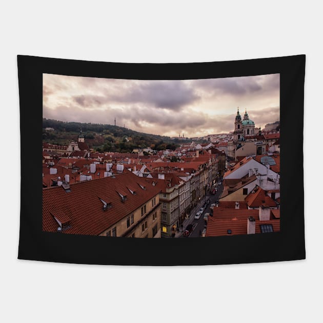 Evening in Prague Tapestry by krepsher