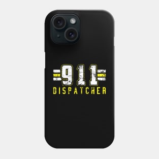 911 American Flag Dispatcher Thin Gold Line Operator Phone Case