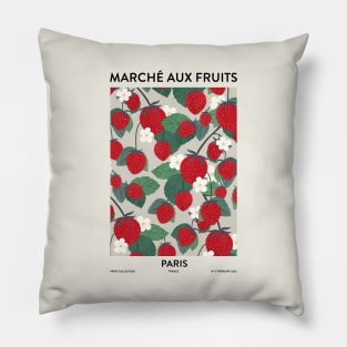 Fruit market Strawberries Paris Pillow