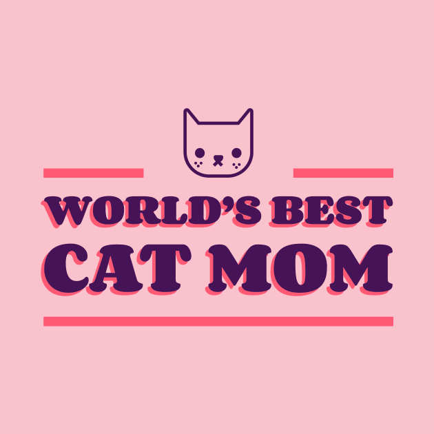 worlds best cat mom by Jess B Prints