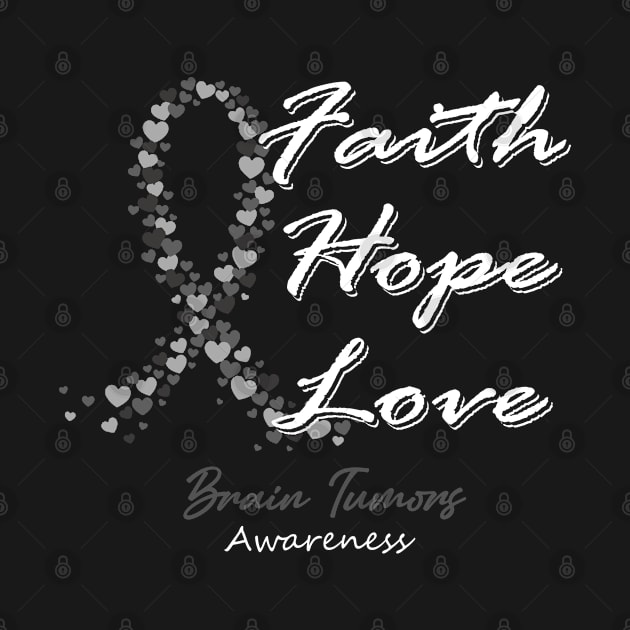 Brain Tumors Awareness Faith Hope Love - In This Family We Fight Together by BoongMie