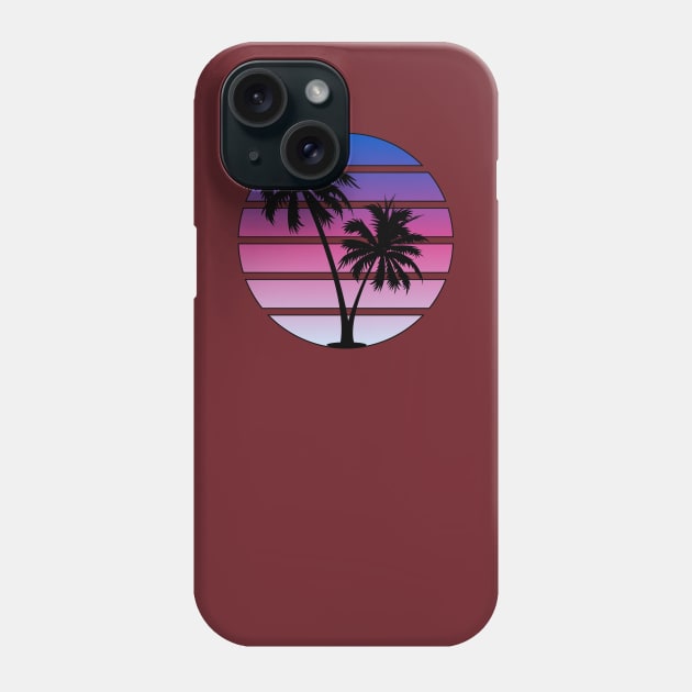 Synthwave style sunset Phone Case by Brobocop