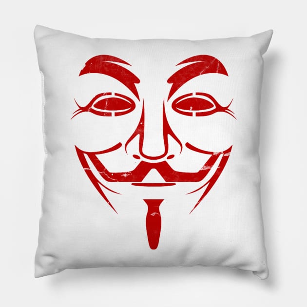 Anonymous Pillow by NineBlack
