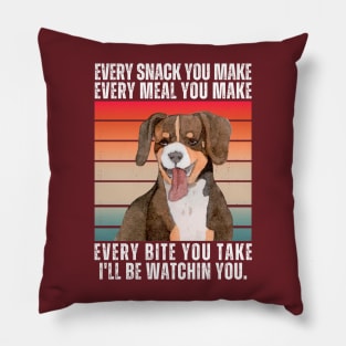 Pointer Dog Every Snack You Make Pillow