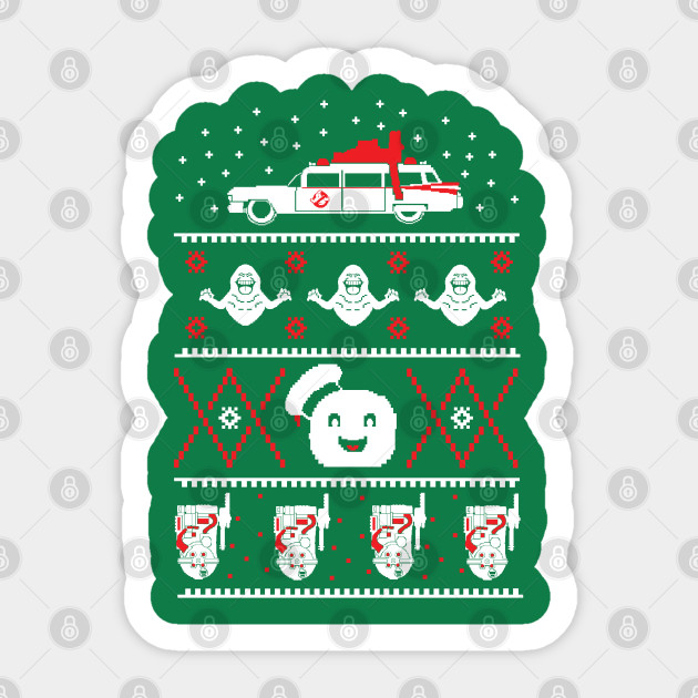 Ghostbusters Ugly Christmas Sweater - Ghostbusters - Sticker