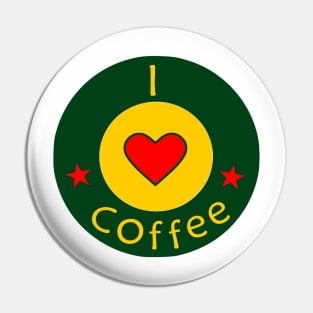 I love Coffee Pin