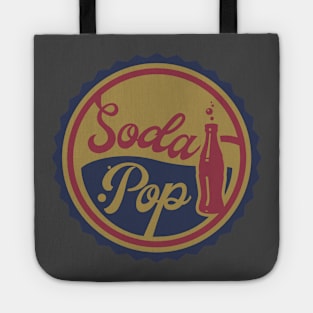 Soda Pop Shirt - Retro Style Distressed Tee, Vintage-Inspired Casual Wear, Unique Gift for Pop Culture Lovers Tote