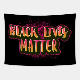 Black Lives Matter Orange Graffiti Pink Spray Paint Tapestry