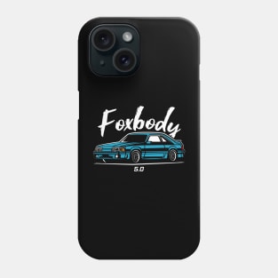 Blue Racing Fox Body Stang Phone Case