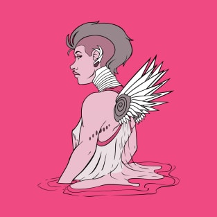 Winged Cyberpunk Angel T-Shirt