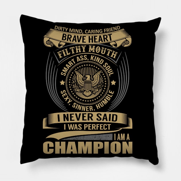 CHAMPION Pillow by Nicolbar