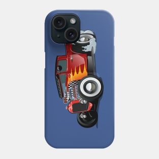 Cartoon retro hot rod Phone Case