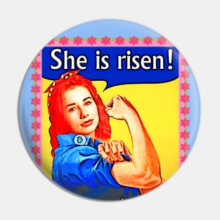 Tori the Riveter Pin