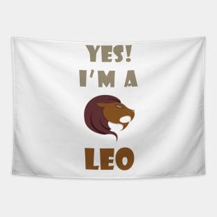 Yes I am a leo Tapestry