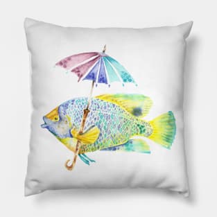 Angel Fish with Umbrella Pillow