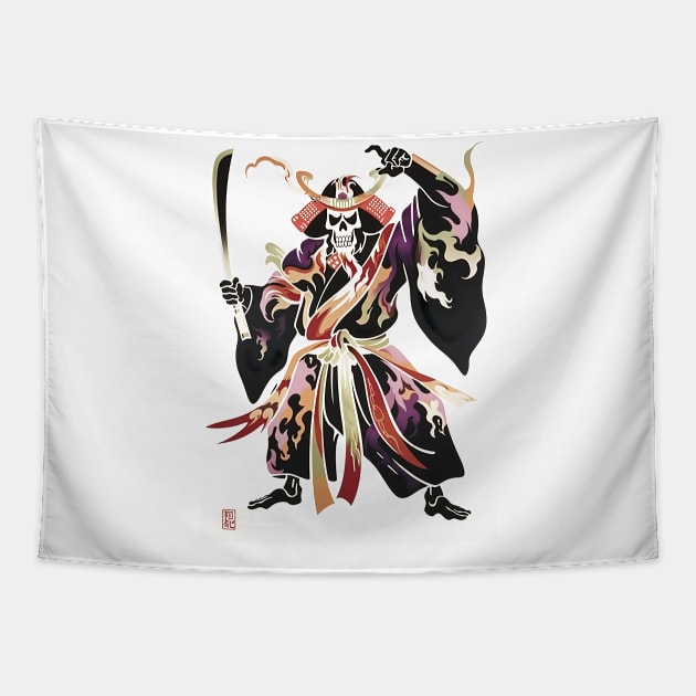 Traditional Oni Grim Reaper Tapestry by ArtisanEcho