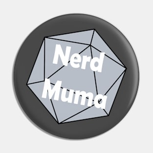 Nerd Muma Dice (blue) Pin