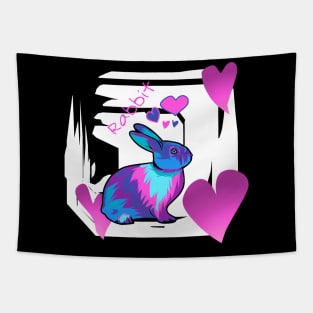 Colorful cute Rabbit Tapestry