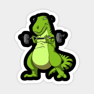 Fitness T-Rex Dinosaur Magnet