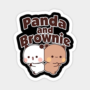 PANDA AND BROWNIE Magnet