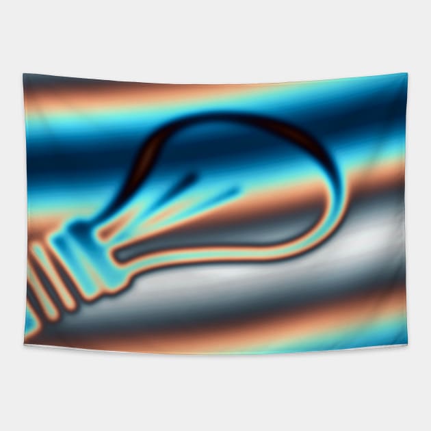 Lightbulb background Tapestry by rolffimages