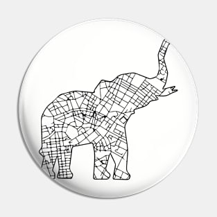 City Elephant Pin