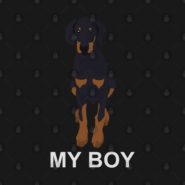 Dobermann Puppy with Text by tomatenmonster