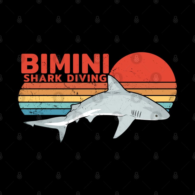 Bull Shark Diving Bimini by NicGrayTees