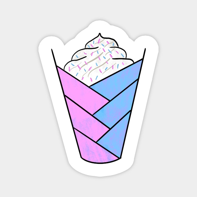 Cotton Candy Parfait Magnet by CalliesArt