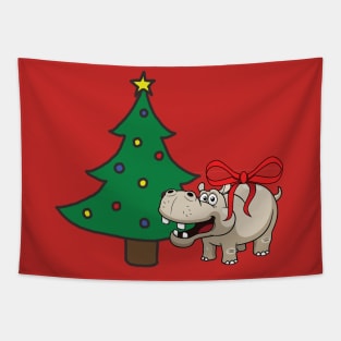 i want a hippopotamus for christmas Tapestry