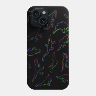 Neon & 3D Dinosaurs Great For Kids! Phone Case