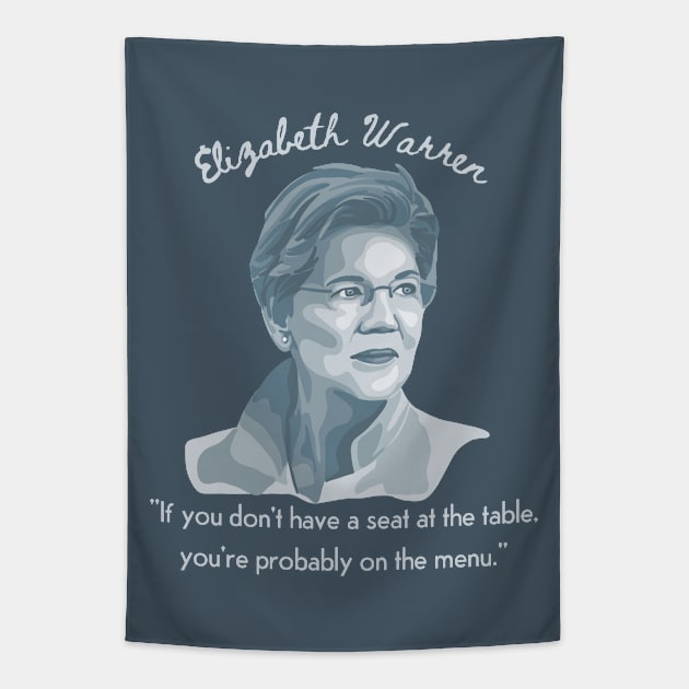 Elizabeth Warren Tapestry by Slightly Unhinged