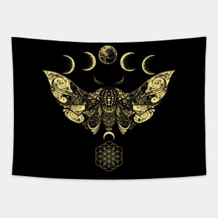 Luna and Moth Tapestry