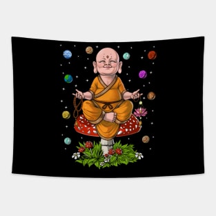 Buddha Mushroom Meditation Tapestry