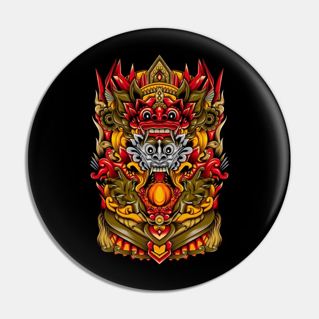 Barong and Rangda Pin by AGORA studio