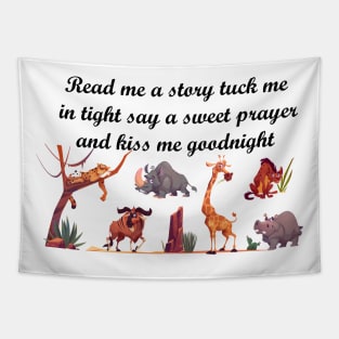 Read me a story animals Tapestry