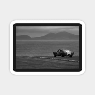 Classic GT350 Mustang Historic Racing with Sea & Mountains Magnet