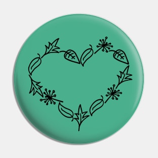 Heart of Leaves Pin