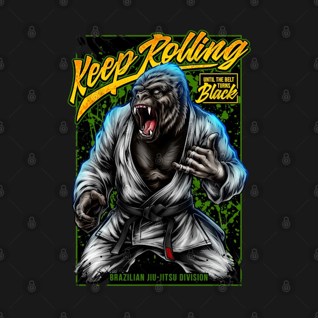 Keep Rolling Until The Belt Turns Black by TreehouseDesigns