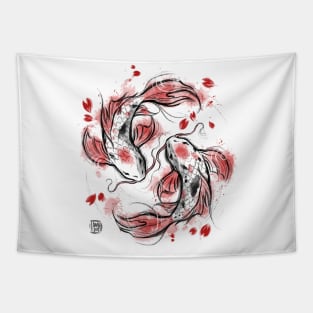 Japanese Koi Tapestry