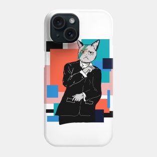 The gentleman cat Phone Case