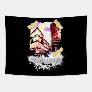 Penang Island Malaysia Tape Piece Tapestry