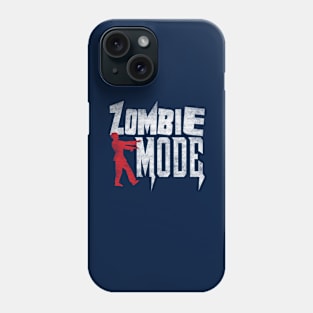 Holloween Zombie Mode funny zombie Distressed Phone Case