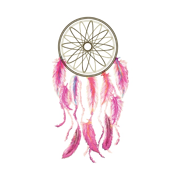 Pink Dreamcatcher by digitaldoodlers