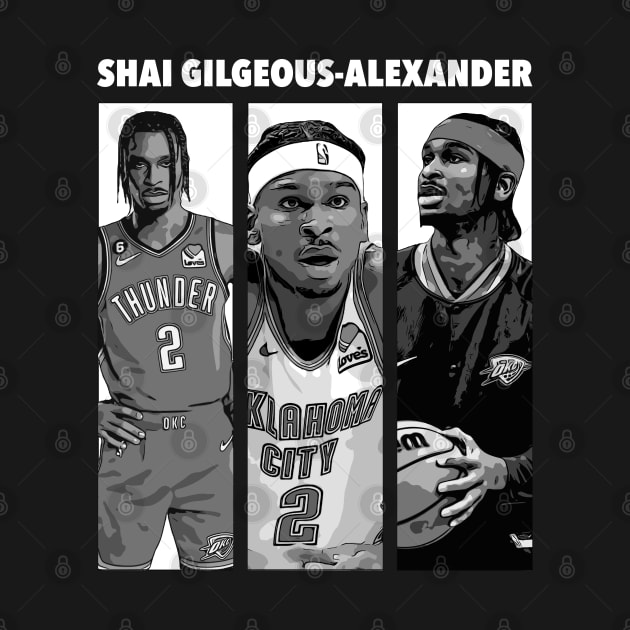 Shai Gilgeous-Alexander Basketball 2 by Playful Creatives