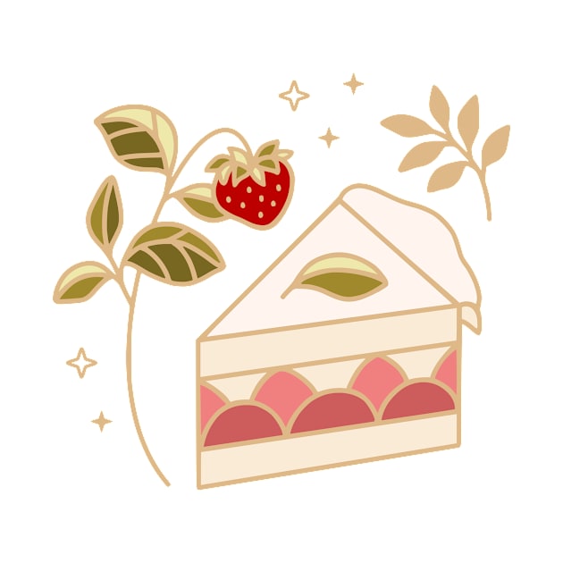 Strawberry Cake by thecolorblooms