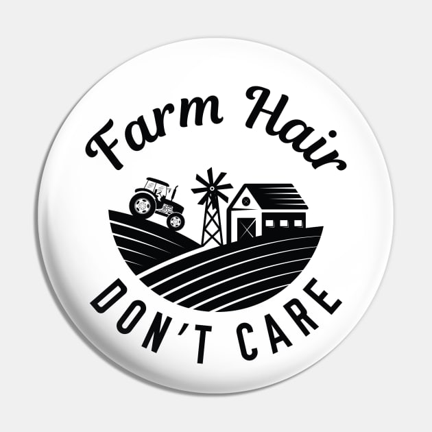 Farm Hair Don’t Care Pin by LuckyFoxDesigns